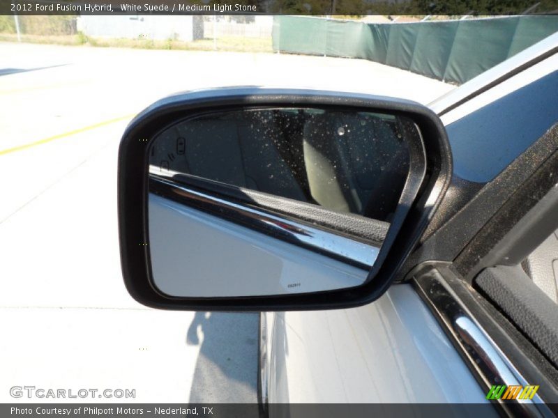 White Suede / Medium Light Stone 2012 Ford Fusion Hybrid