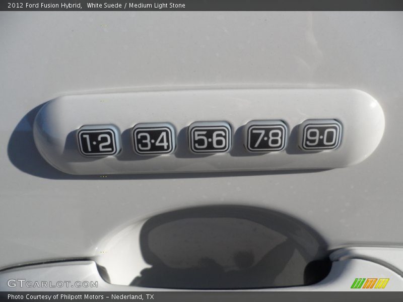 White Suede / Medium Light Stone 2012 Ford Fusion Hybrid