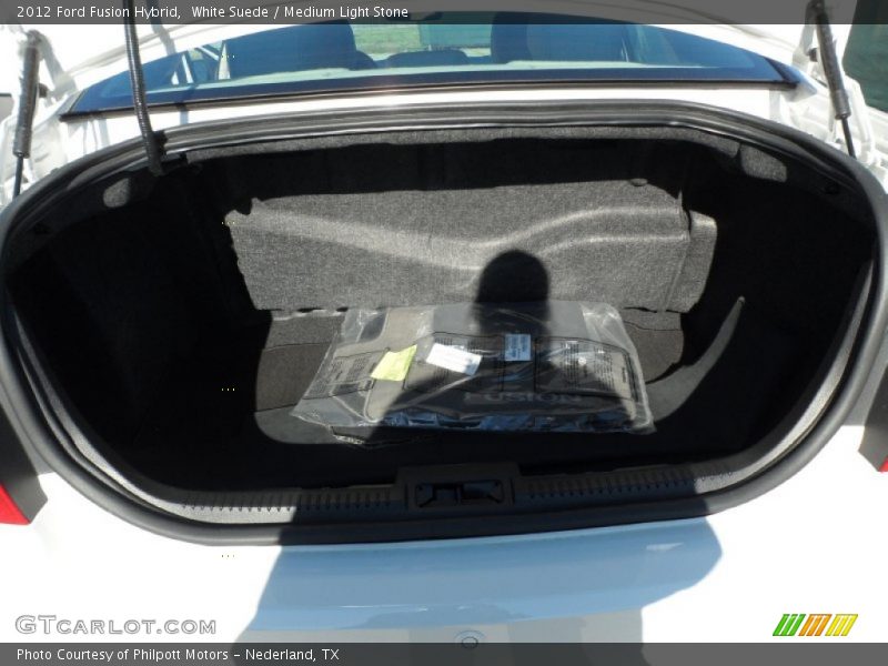 White Suede / Medium Light Stone 2012 Ford Fusion Hybrid
