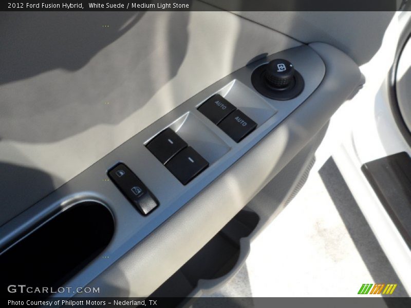 White Suede / Medium Light Stone 2012 Ford Fusion Hybrid