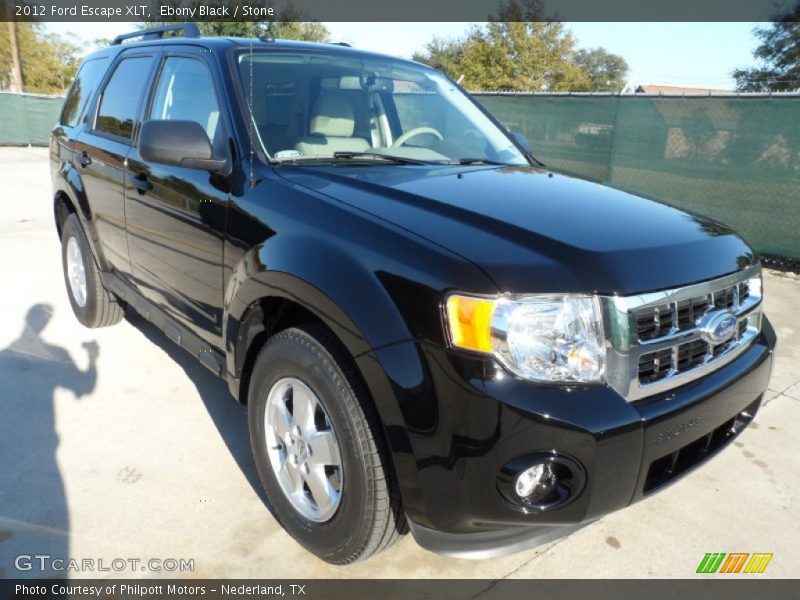 Ebony Black / Stone 2012 Ford Escape XLT