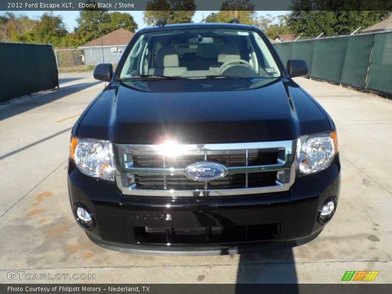 Ebony Black / Stone 2012 Ford Escape XLT