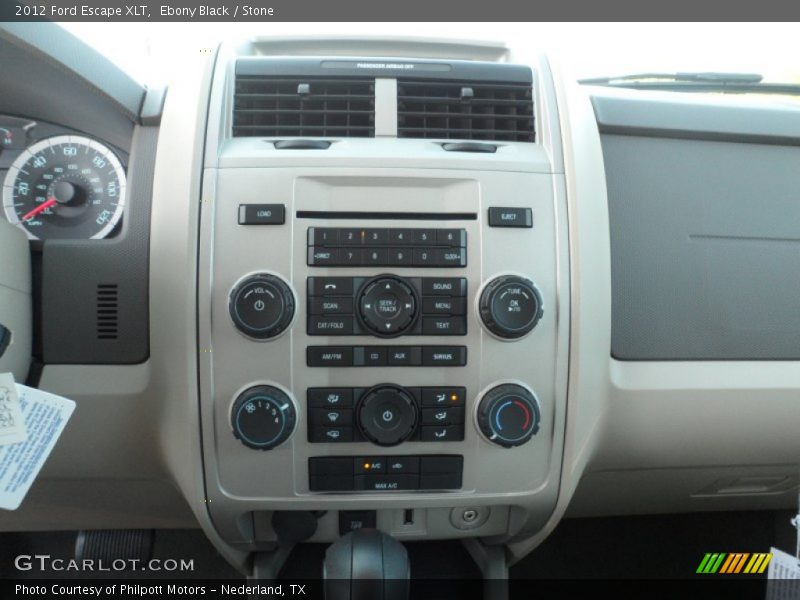 Ebony Black / Stone 2012 Ford Escape XLT