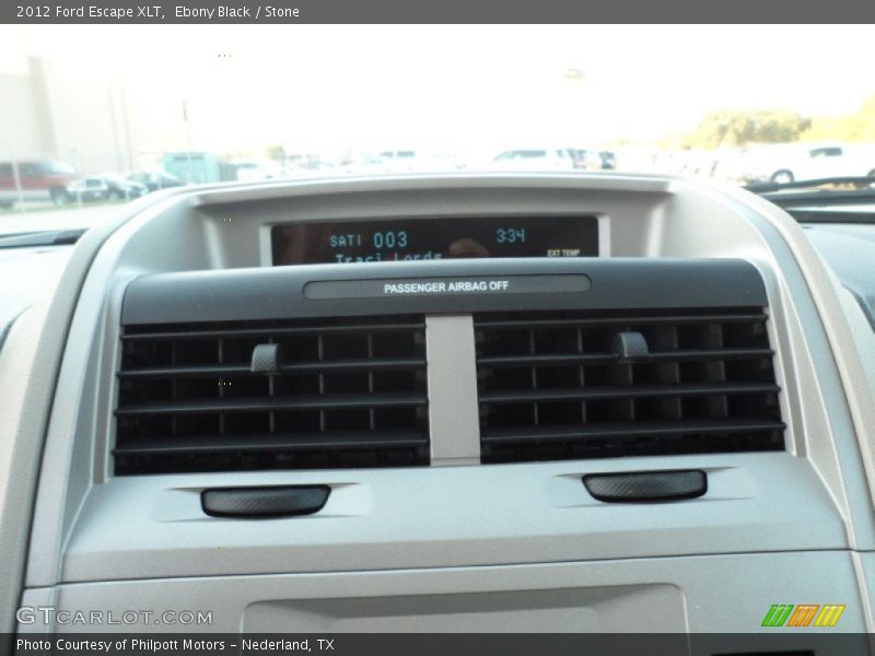 Ebony Black / Stone 2012 Ford Escape XLT