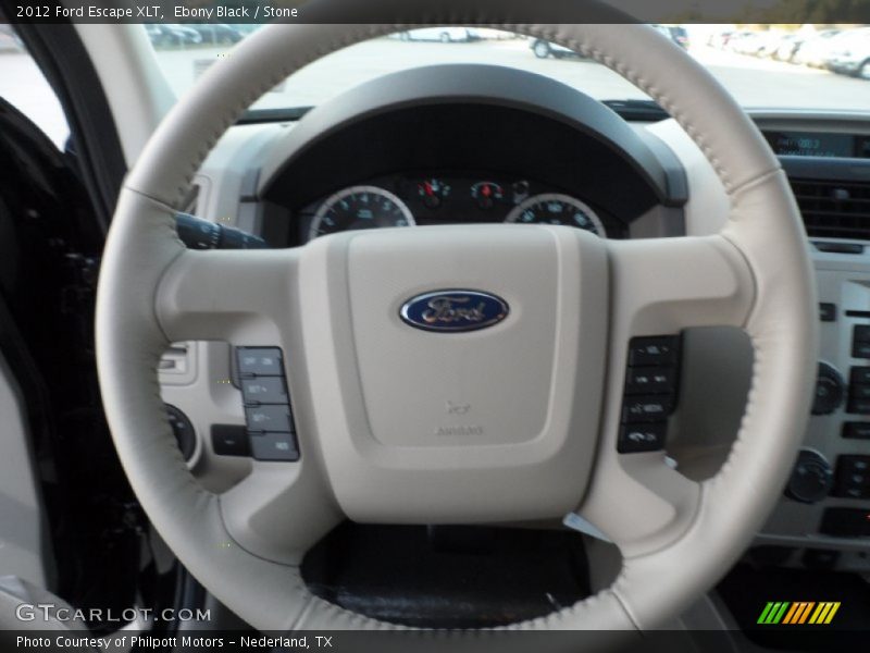 Ebony Black / Stone 2012 Ford Escape XLT