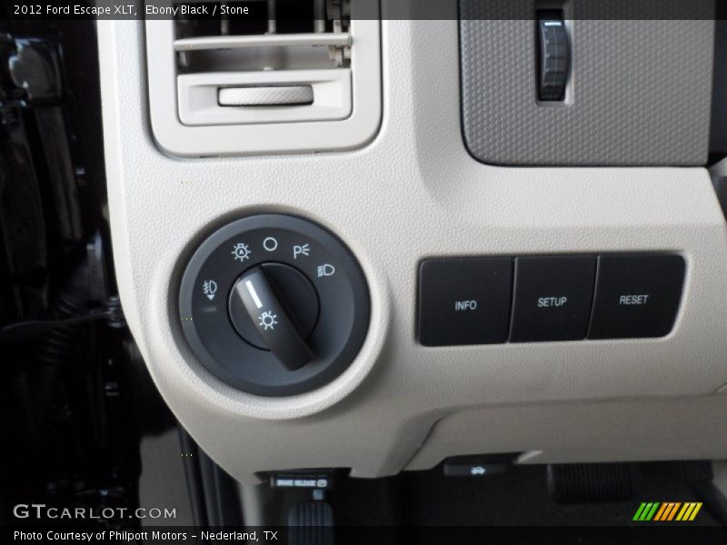 Ebony Black / Stone 2012 Ford Escape XLT