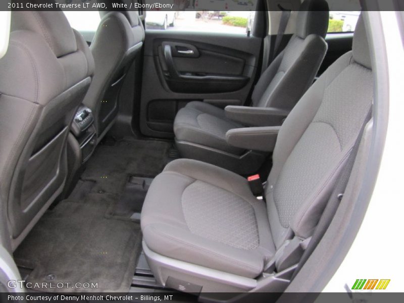 White / Ebony/Ebony 2011 Chevrolet Traverse LT AWD