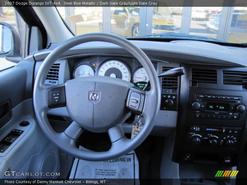 Steel Blue Metallic / Dark Slate Gray/Light Slate Gray 2007 Dodge Durango SXT 4x4