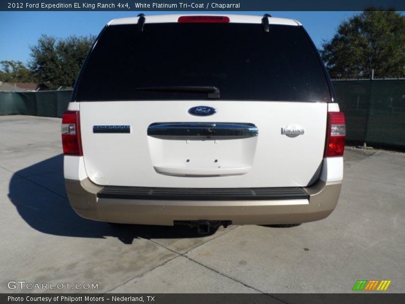 White Platinum Tri-Coat / Chaparral 2012 Ford Expedition EL King Ranch 4x4