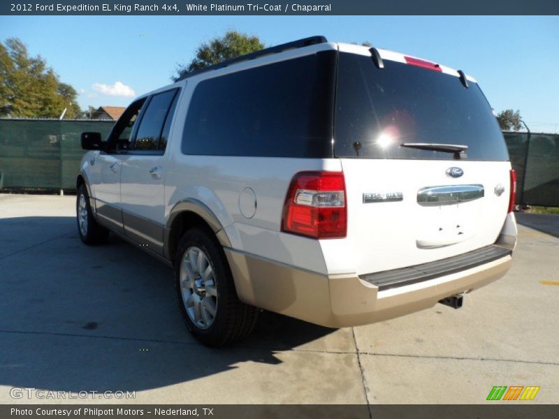 White Platinum Tri-Coat / Chaparral 2012 Ford Expedition EL King Ranch 4x4