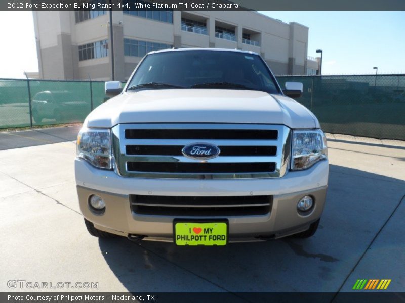 White Platinum Tri-Coat / Chaparral 2012 Ford Expedition EL King Ranch 4x4