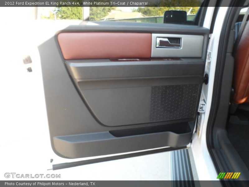 White Platinum Tri-Coat / Chaparral 2012 Ford Expedition EL King Ranch 4x4