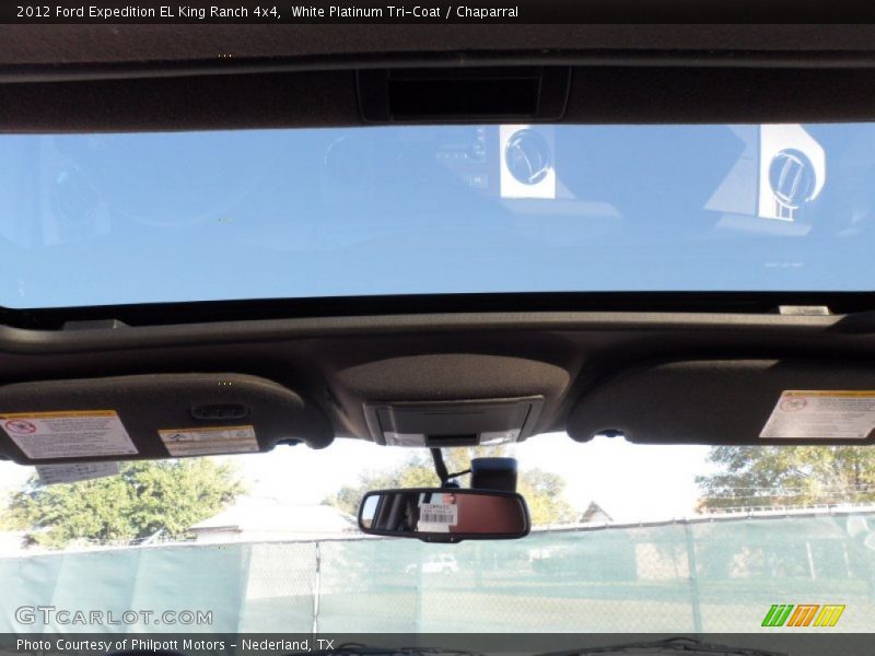 White Platinum Tri-Coat / Chaparral 2012 Ford Expedition EL King Ranch 4x4