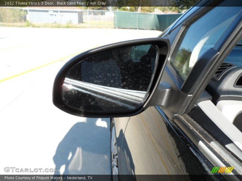 Black Sand Pearl / Ash Gray 2012 Toyota Yaris L 3 Door