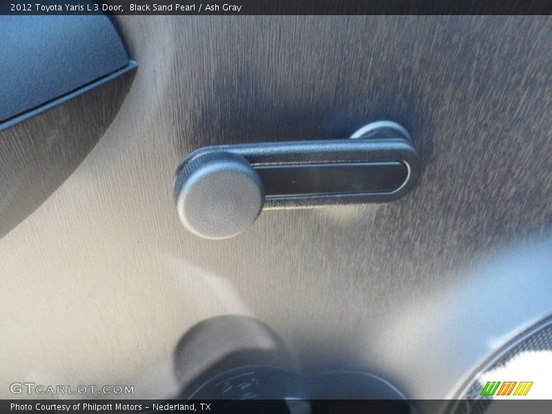 Black Sand Pearl / Ash Gray 2012 Toyota Yaris L 3 Door