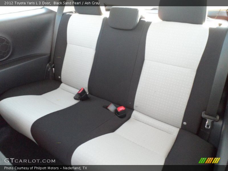Black Sand Pearl / Ash Gray 2012 Toyota Yaris L 3 Door