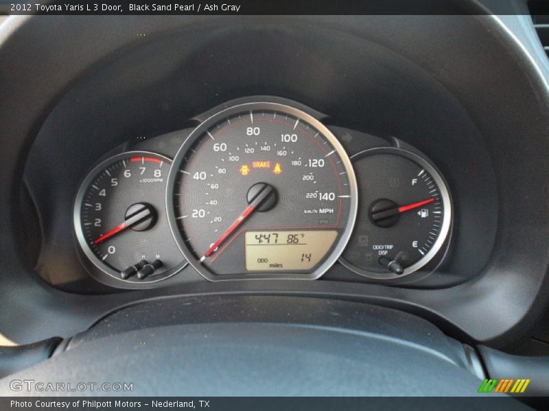  2012 Yaris L 3 Door L 3 Door Gauges