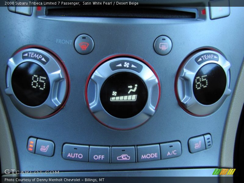 Controls of 2008 Tribeca Limited 7 Passenger