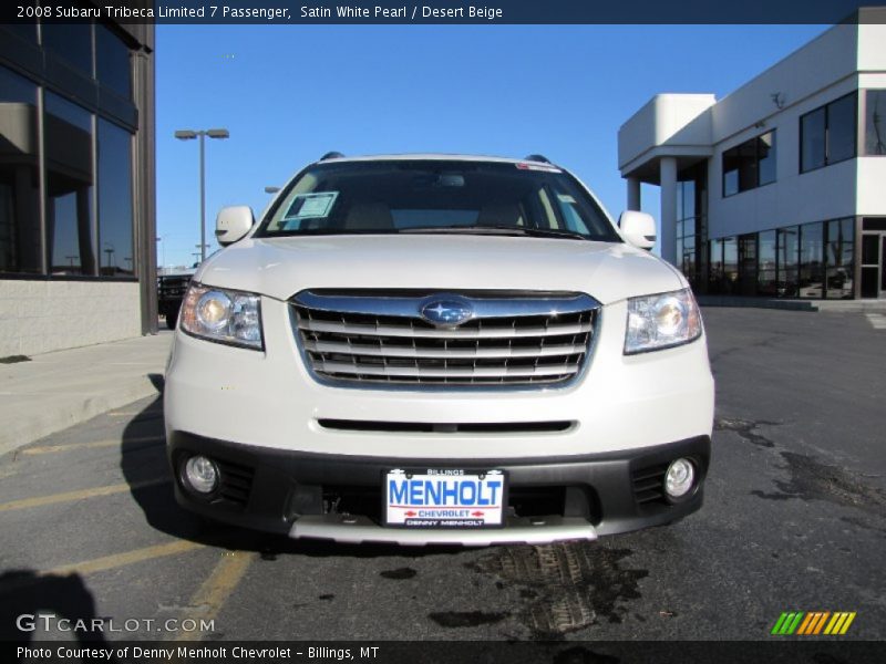 Satin White Pearl / Desert Beige 2008 Subaru Tribeca Limited 7 Passenger