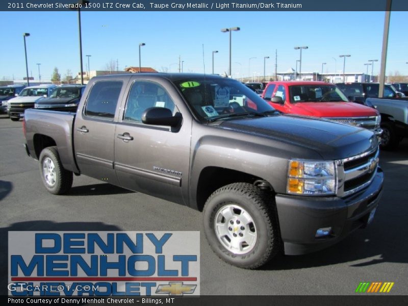 Taupe Gray Metallic / Light Titanium/Dark Titanium 2011 Chevrolet Silverado 1500 LTZ Crew Cab