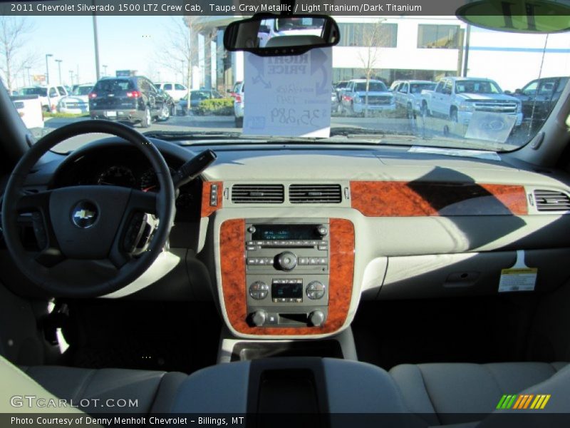Taupe Gray Metallic / Light Titanium/Dark Titanium 2011 Chevrolet Silverado 1500 LTZ Crew Cab