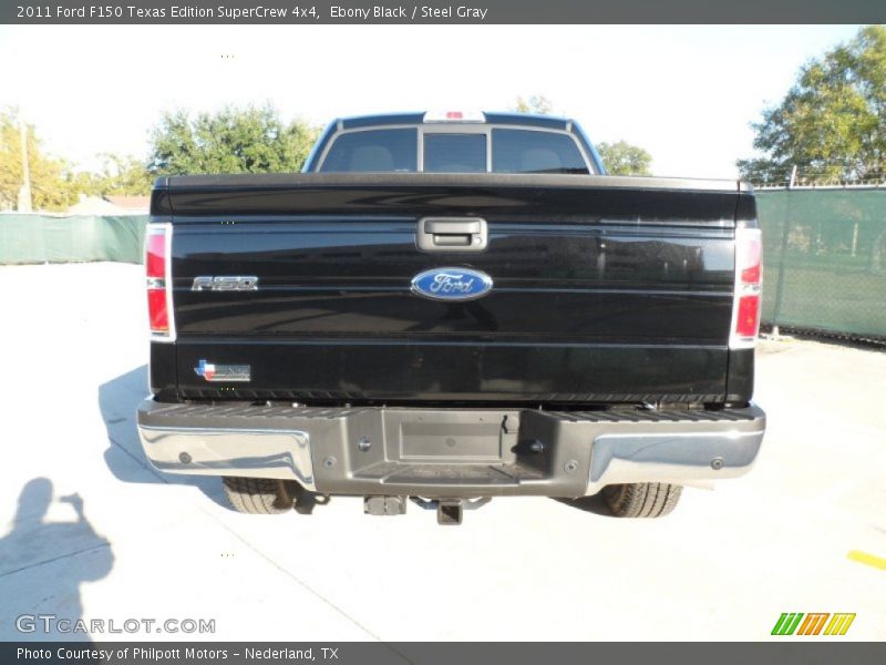 Ebony Black / Steel Gray 2011 Ford F150 Texas Edition SuperCrew 4x4