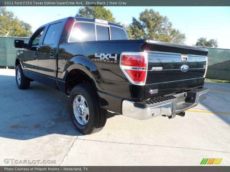 Ebony Black / Steel Gray 2011 Ford F150 Texas Edition SuperCrew 4x4