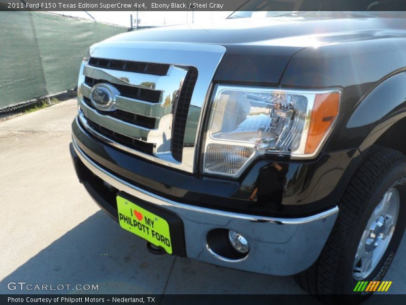 Ebony Black / Steel Gray 2011 Ford F150 Texas Edition SuperCrew 4x4