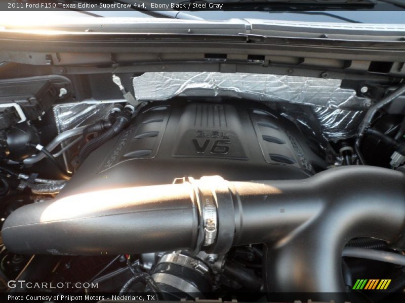 Ebony Black / Steel Gray 2011 Ford F150 Texas Edition SuperCrew 4x4
