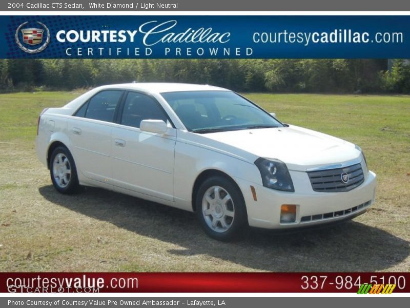 White Diamond / Light Neutral 2004 Cadillac CTS Sedan