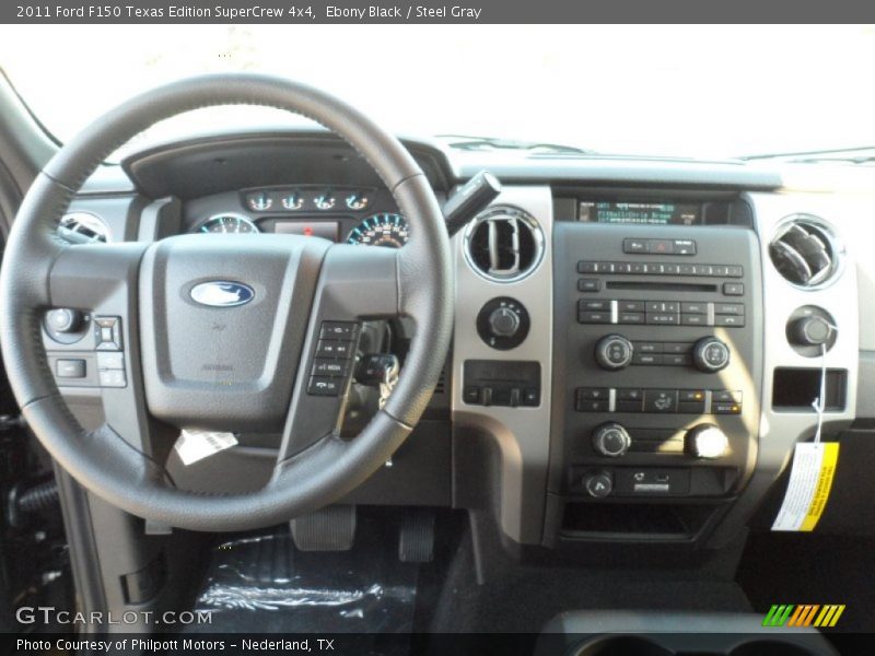 Ebony Black / Steel Gray 2011 Ford F150 Texas Edition SuperCrew 4x4