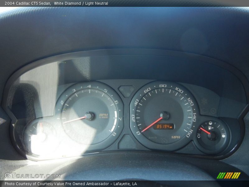 White Diamond / Light Neutral 2004 Cadillac CTS Sedan