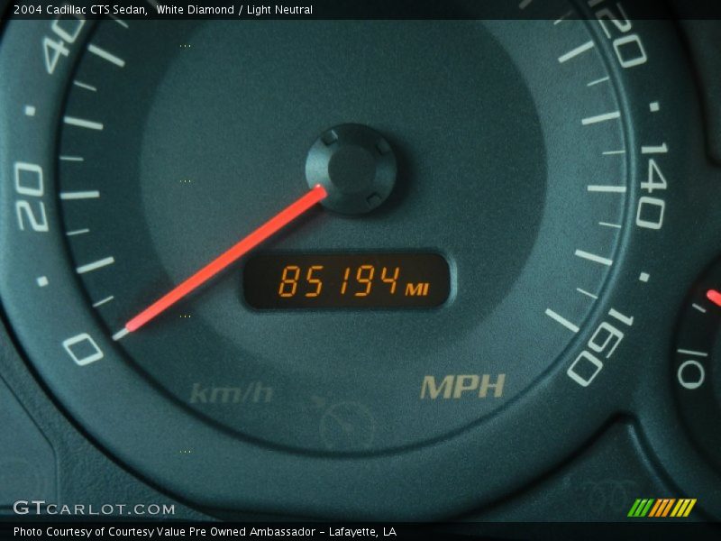 White Diamond / Light Neutral 2004 Cadillac CTS Sedan