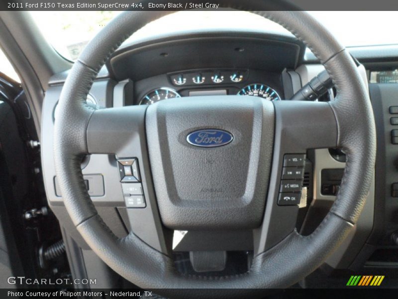 Ebony Black / Steel Gray 2011 Ford F150 Texas Edition SuperCrew 4x4