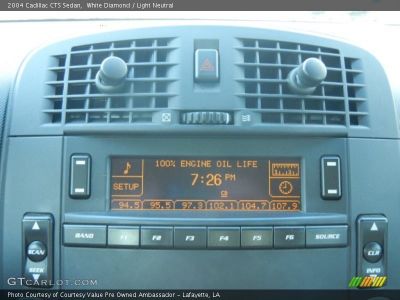 White Diamond / Light Neutral 2004 Cadillac CTS Sedan