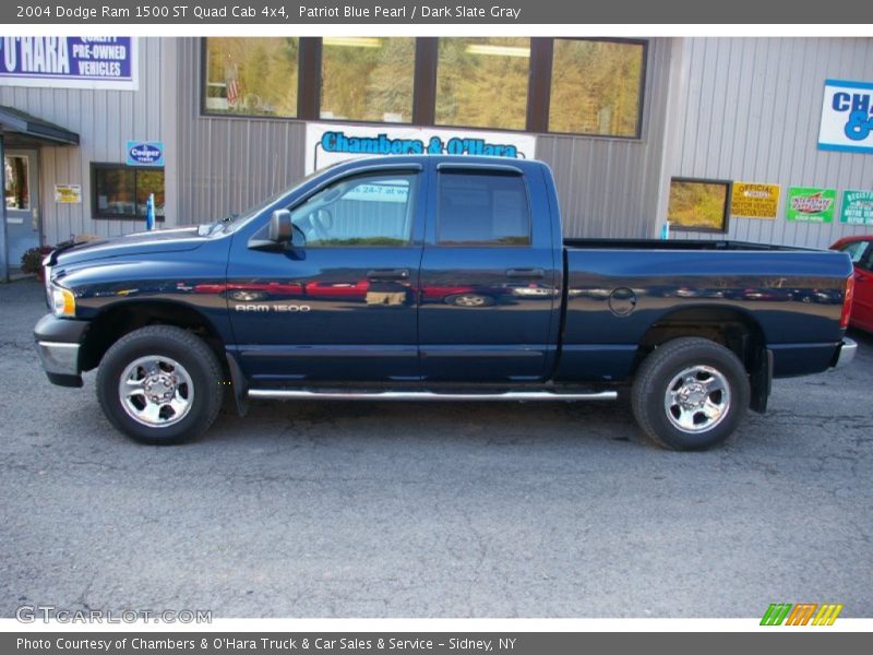 Patriot Blue Pearl / Dark Slate Gray 2004 Dodge Ram 1500 ST Quad Cab 4x4
