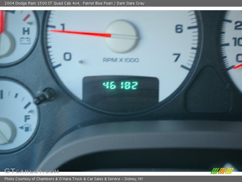 Patriot Blue Pearl / Dark Slate Gray 2004 Dodge Ram 1500 ST Quad Cab 4x4