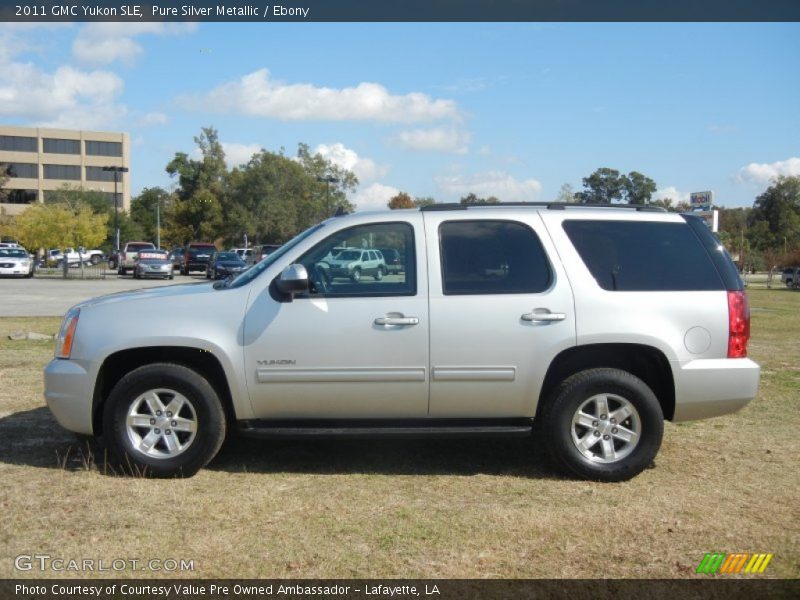 Pure Silver Metallic / Ebony 2011 GMC Yukon SLE