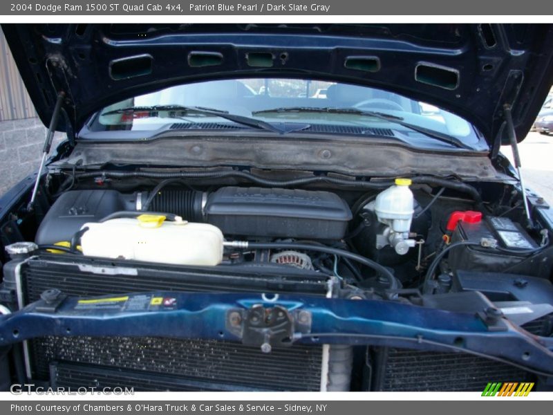 Patriot Blue Pearl / Dark Slate Gray 2004 Dodge Ram 1500 ST Quad Cab 4x4