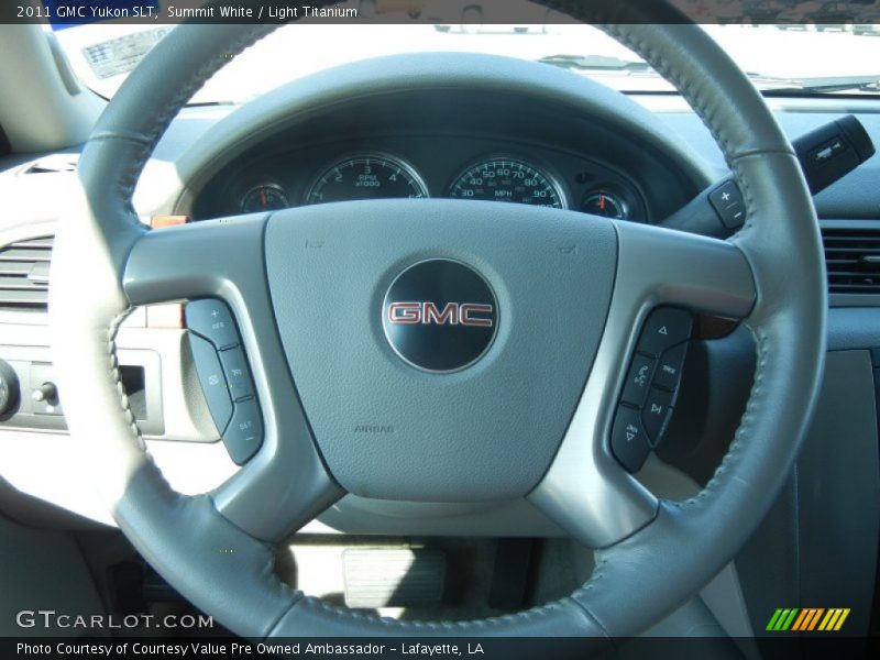 Summit White / Light Titanium 2011 GMC Yukon SLT