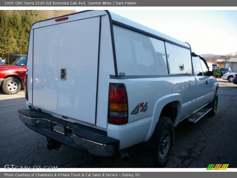 Summit White / Dark Pewter 2005 GMC Sierra 3500 SLE Extended Cab 4x4
