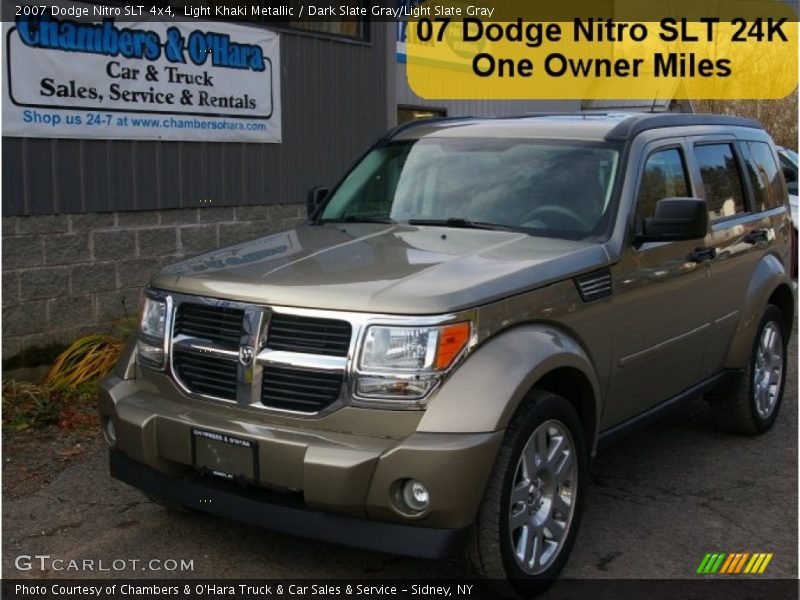 Light Khaki Metallic / Dark Slate Gray/Light Slate Gray 2007 Dodge Nitro SLT 4x4