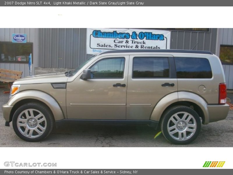 Light Khaki Metallic / Dark Slate Gray/Light Slate Gray 2007 Dodge Nitro SLT 4x4