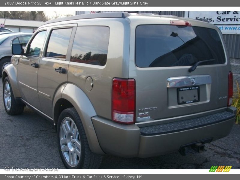 Light Khaki Metallic / Dark Slate Gray/Light Slate Gray 2007 Dodge Nitro SLT 4x4