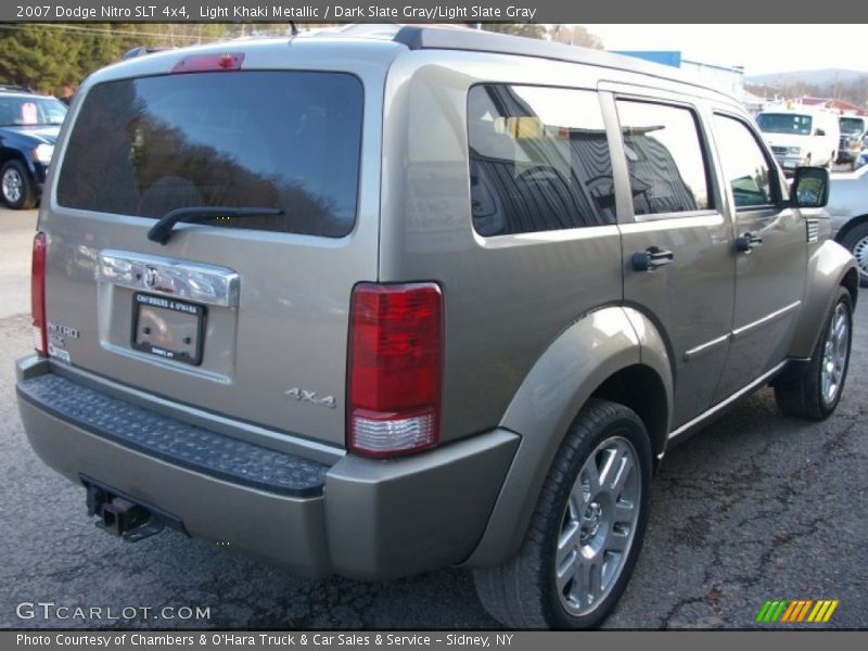 Light Khaki Metallic / Dark Slate Gray/Light Slate Gray 2007 Dodge Nitro SLT 4x4