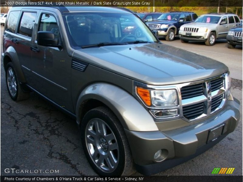 Light Khaki Metallic / Dark Slate Gray/Light Slate Gray 2007 Dodge Nitro SLT 4x4