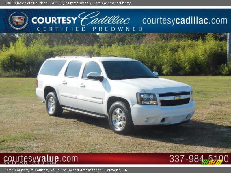 Summit White / Light Cashmere/Ebony 2007 Chevrolet Suburban 1500 LT