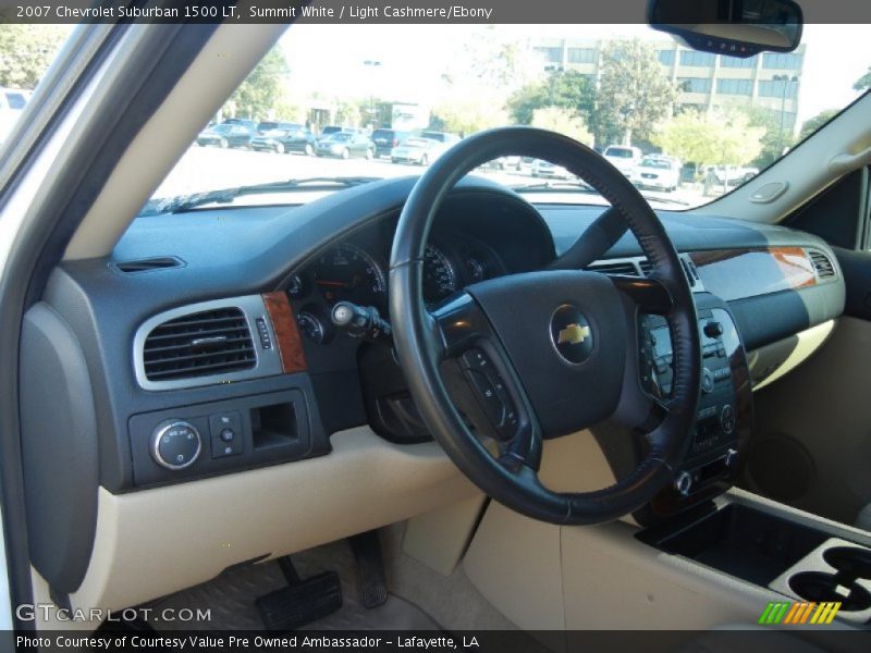 Summit White / Light Cashmere/Ebony 2007 Chevrolet Suburban 1500 LT
