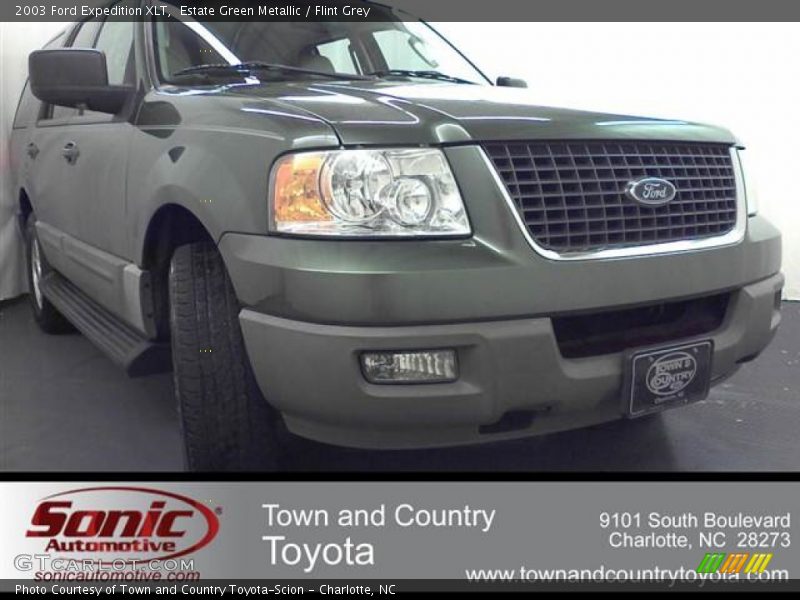 Estate Green Metallic / Flint Grey 2003 Ford Expedition XLT