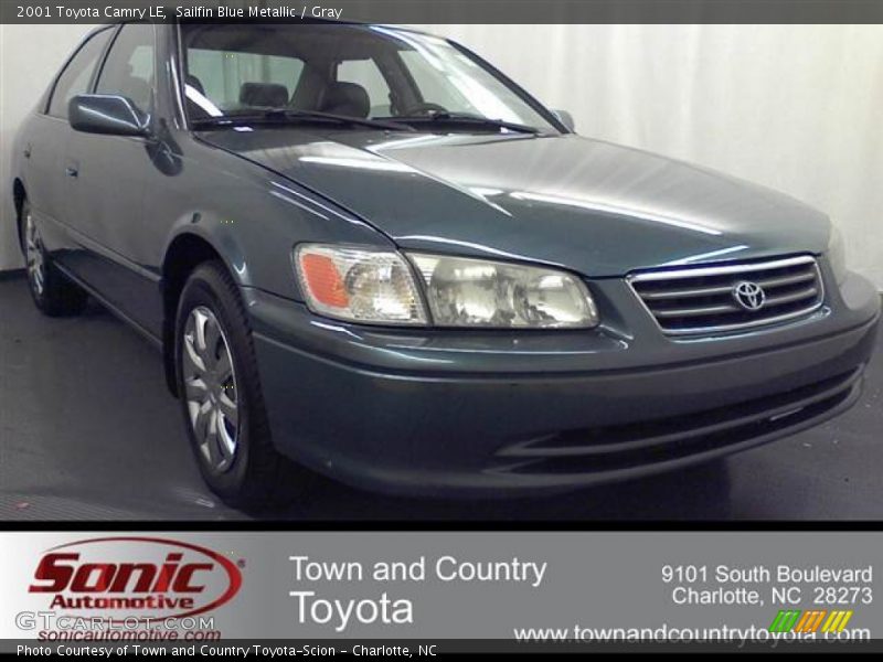 Sailfin Blue Metallic / Gray 2001 Toyota Camry LE